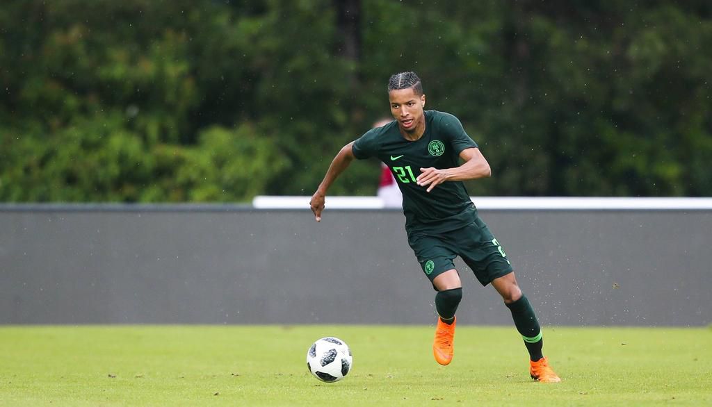 Tyronne Ebuehi in action for Nigeria