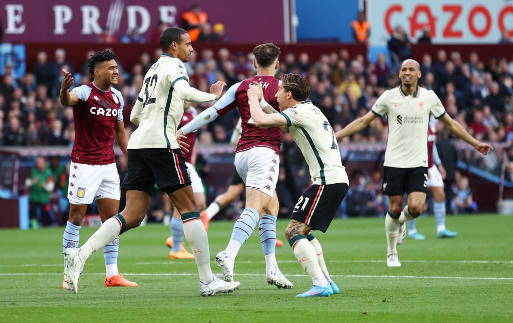 Joel Matip scored the leveller for Liverpool against Aston Villa