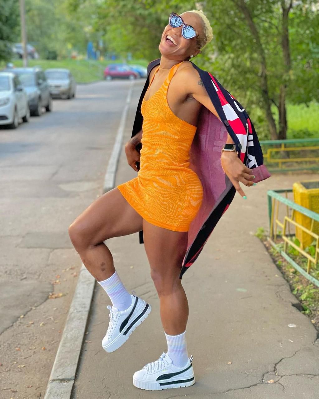 Super Falcons star Francisca Ordega shows off style in new photos