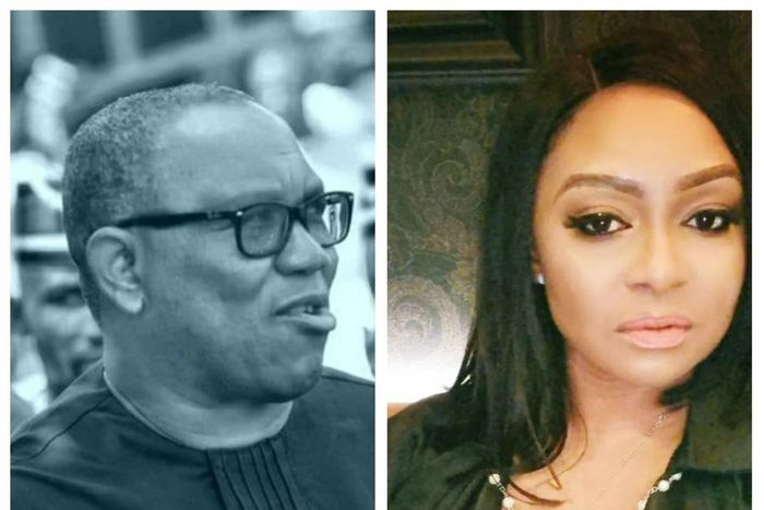 Labour Party Presidential candidate Peter Obi ad Nollywood actress Victoria Inyama [Instagram/PeterObiGregory] [Instagram/VictoriaInyama]