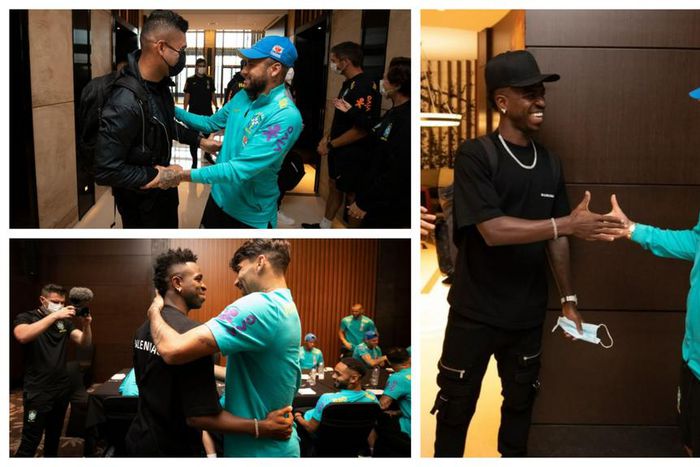 Real Madrid stars Vinícius Júnior, Casemiro and Rodrygo get heroic welcome in Brazil