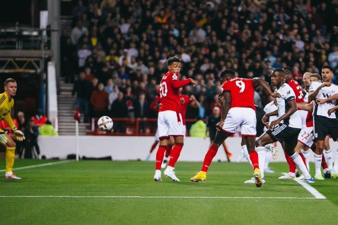Taiwo Awoniyi opened the scoring in Nottingham Forest’s 3-2 home defeat to Fulham