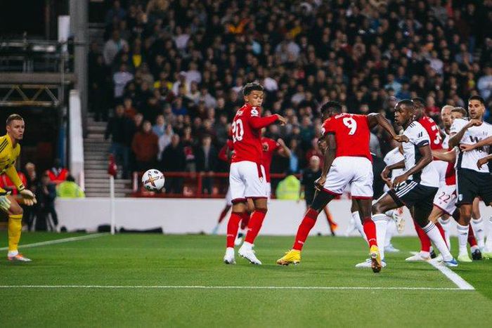 Taiwo Awoniyi opened the scoring in Nottingham Forest’s 3-2 home defeat to Fulham