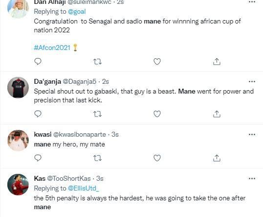 Tweets about Mane and Salah