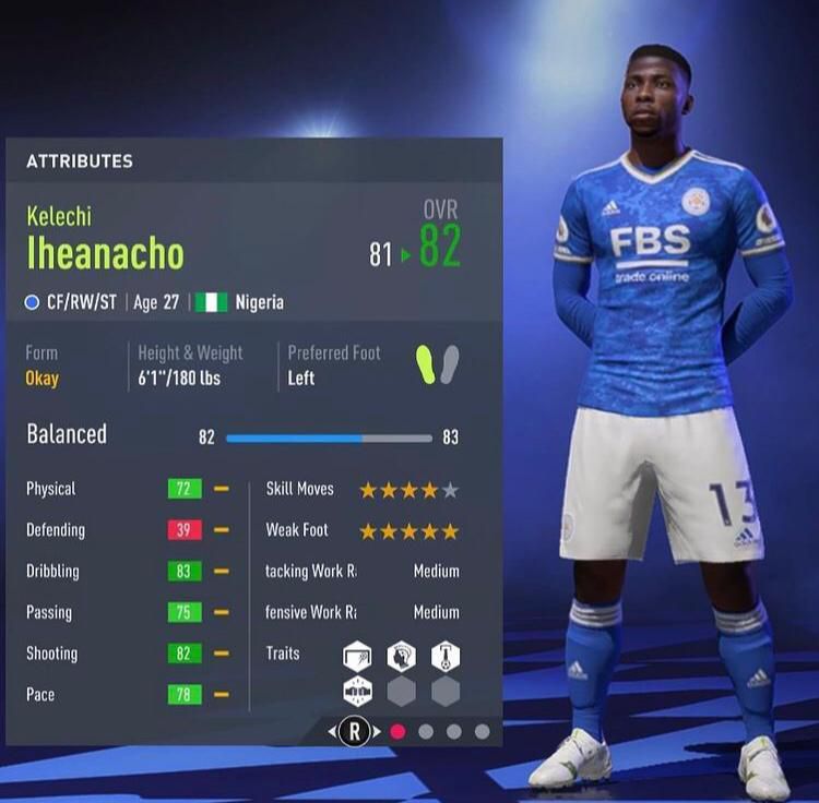 Kelechi Iheanacho FIFA 22 Career Mode 2024
