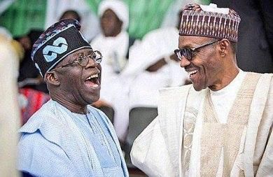 President Muhammadu Buhari and Bola Tinubu (Google)