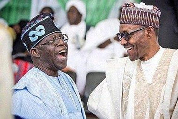 President Muhammadu Buhari and Bola Tinubu (Google)
