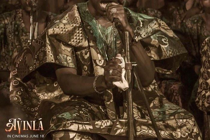 Adedimeji Lateef as Ayinla Omowura in upcoming biopic [Instagram/tkelani]