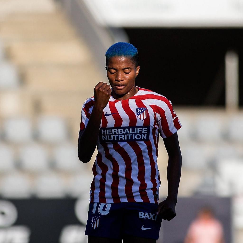Rasheedat Ajibade scores 3 goals on Atletico Madrid return, Christy Ucheibe wins title with Benfica