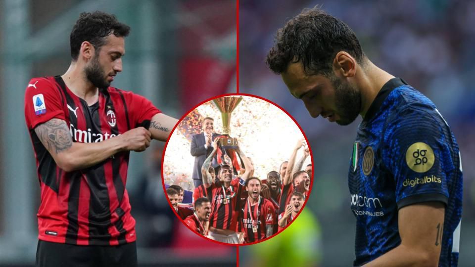 Hakan Calhanoglu has played for both Milan clubs in the last two seasons and still not won a Scudetto
