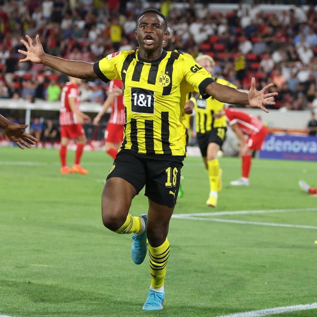 Youssoufa Moukoko was the star of the show for Dortmund in the 3-1 win away at Freiburg