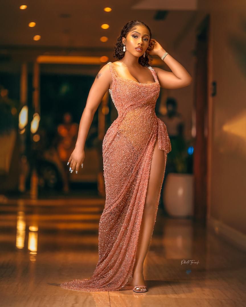 Mercy Eke in one of her stunning dresses for the evening [MercyEke]