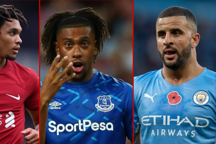 Alex Iwobi Trent Alexander-Arnold Kyle Walker