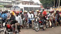 Okada riders protest incessant extortion, arrest by police in Lagos. [Independent]