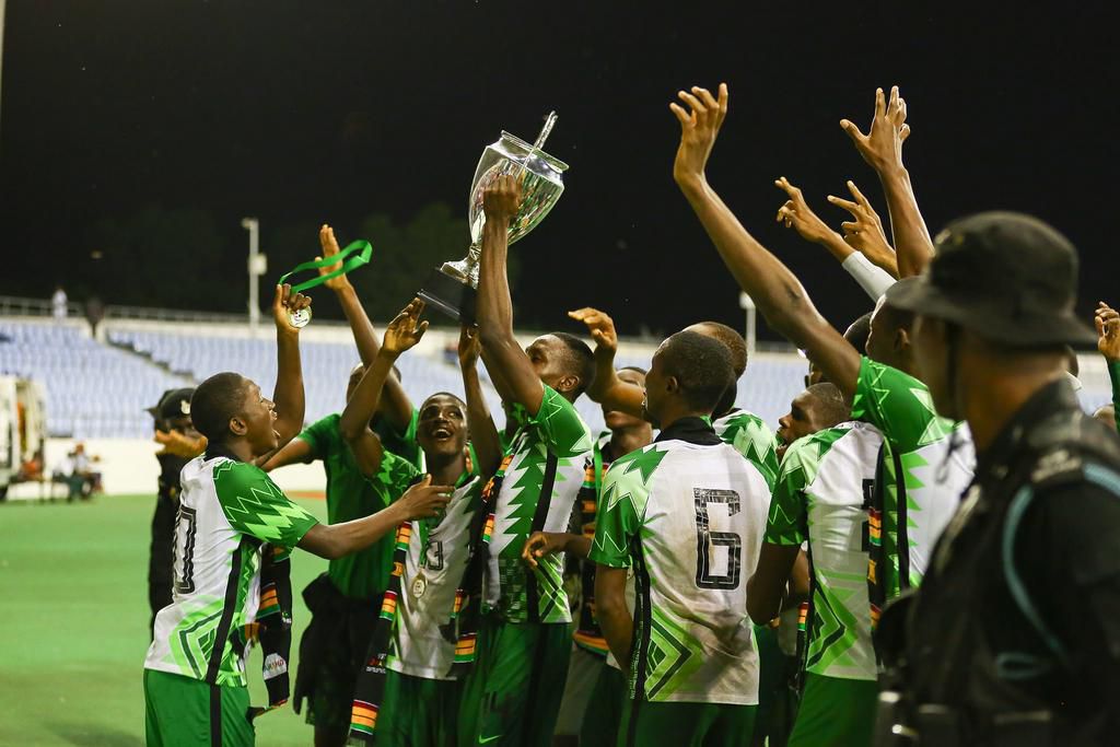 Golden Eaglets celebrate WAFU U-17 triumph with Ghanaian Kente dress