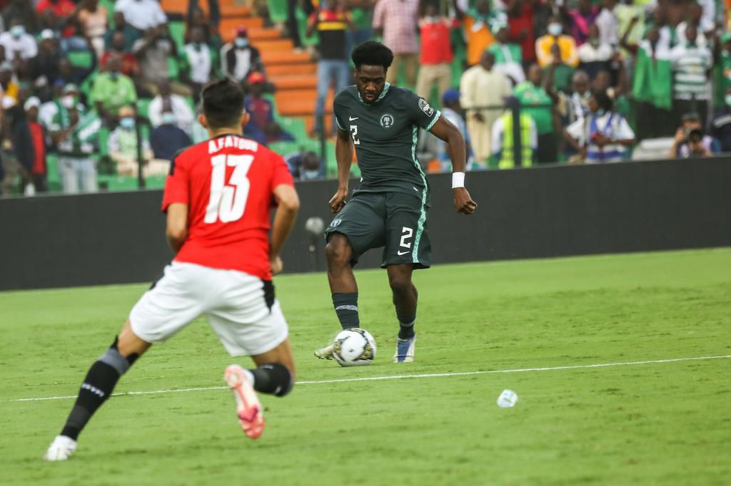 Ola Aina put in an impressive display for the Super Eagles on Tuesday (IMAGO / Shengolpixs)