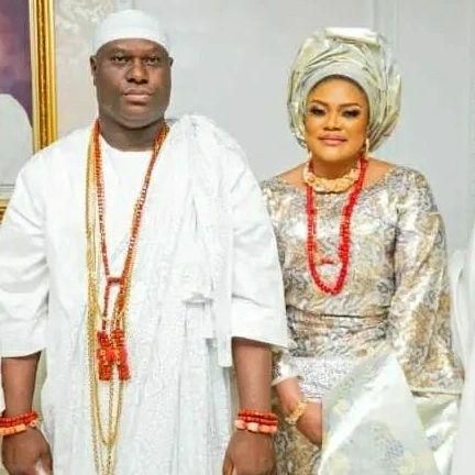 Ooni of Ife, Oba Adeyeye Ogunwusi and his fourth wife Mariam Anako