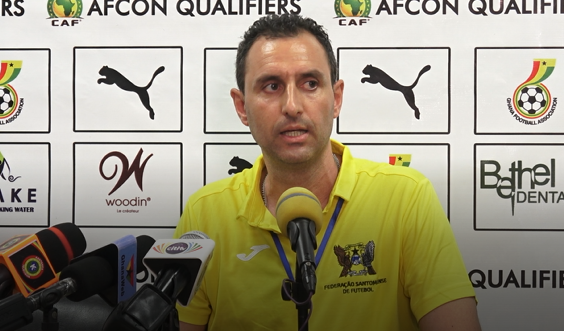 Sao Tome's coach, Adriano 'Tino' Eusebio