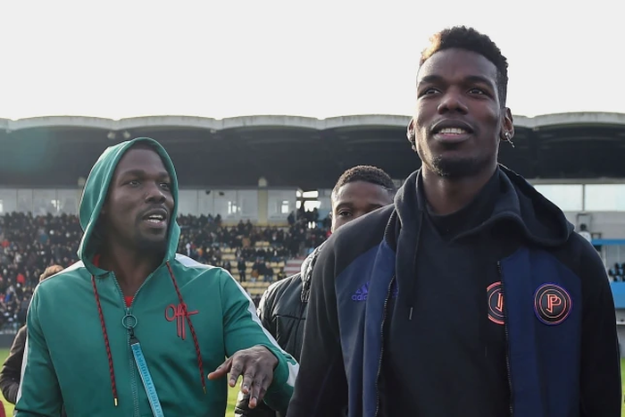 Mathias Pogba with his brother Paul Pogba