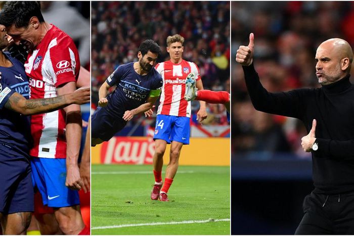 Manchester City and Atletico Madrid players both fought in the tunnel