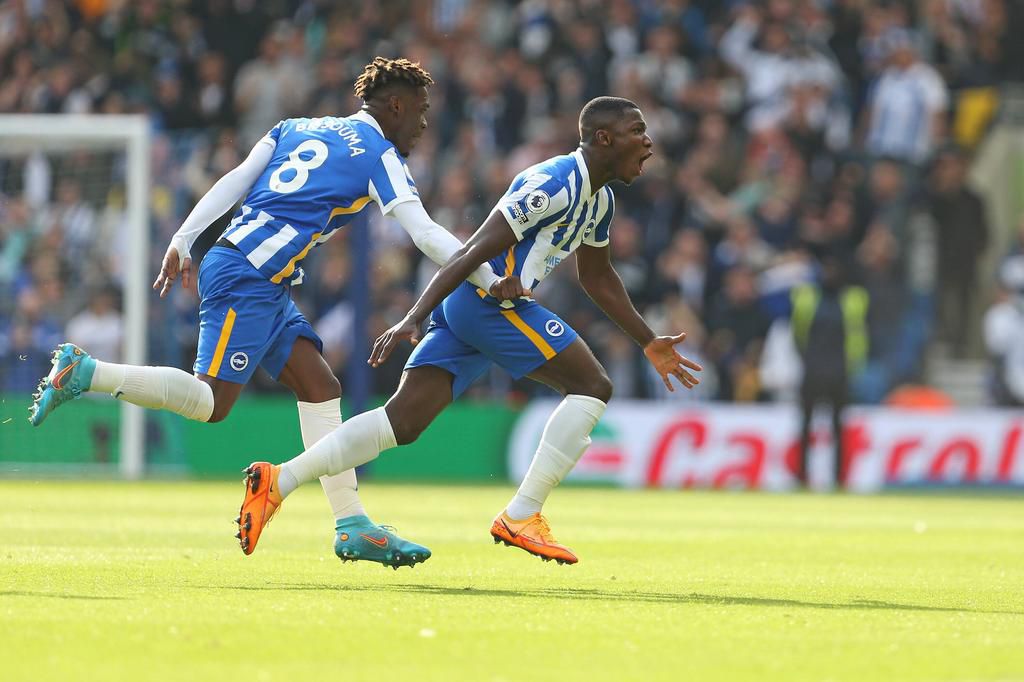 Caicedo opend the scoring for Brighton against Manchester United on Saturday