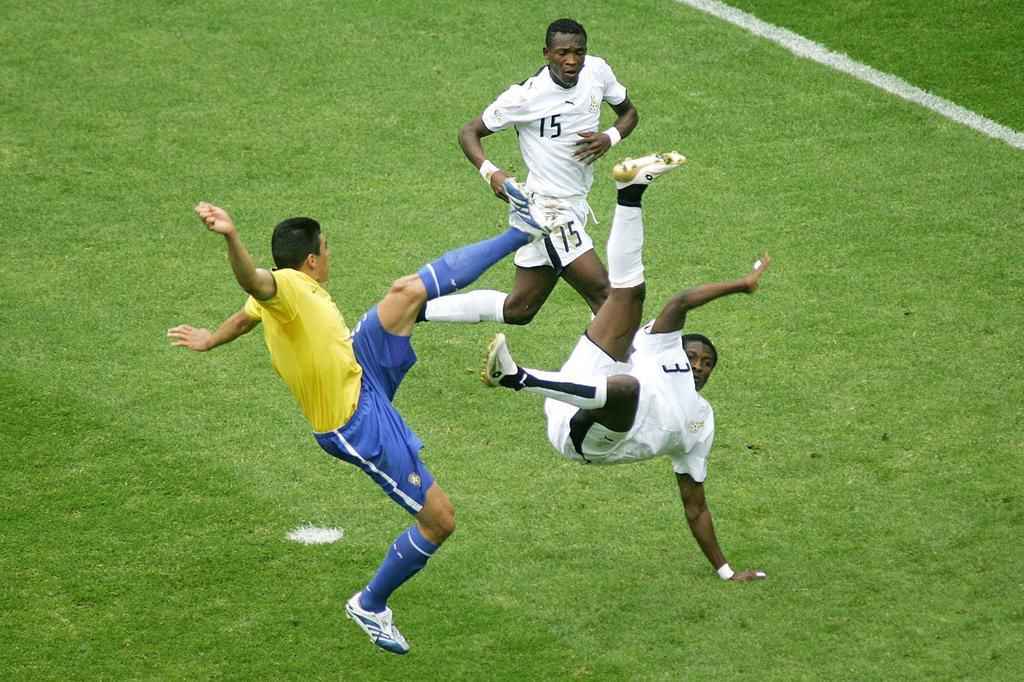 Asamoah Gyan against Brazil (IMAGO / Pro Shots)