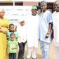 Ilorin car winner with family