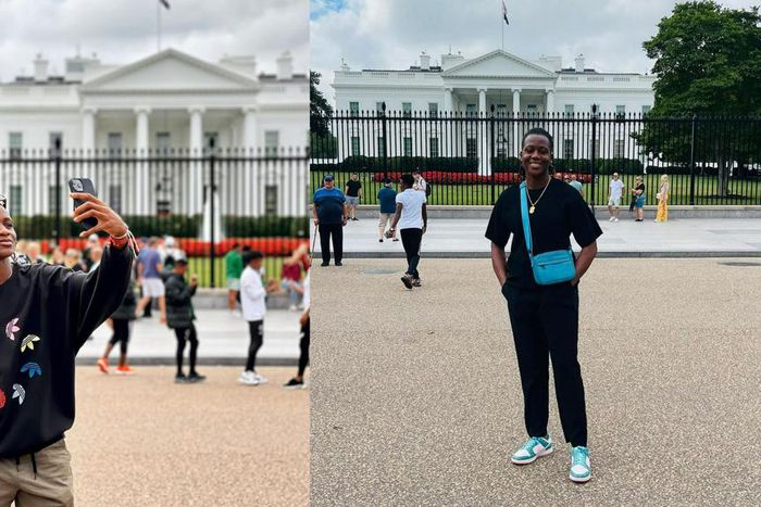 Super Falcons stars Kanu and Nnadozie show off visit to the White House [Photos]