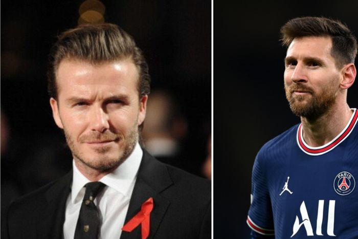 David Beckham and Lionel Messi