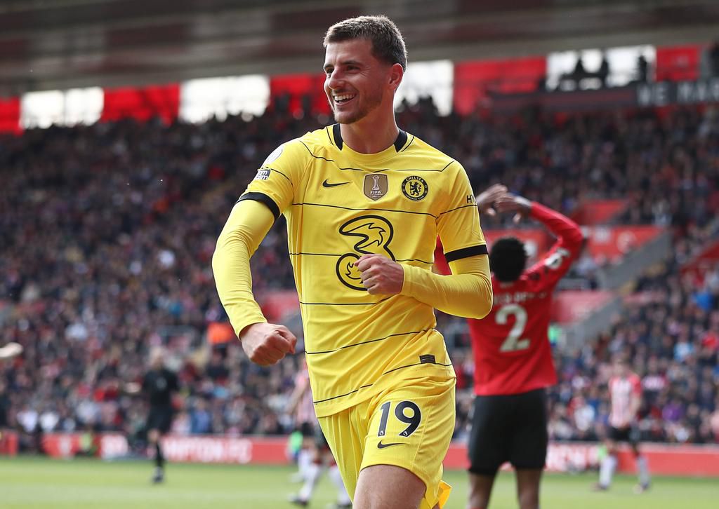 Mason Mount celebrates his goal (IMAGO / Sportimage)