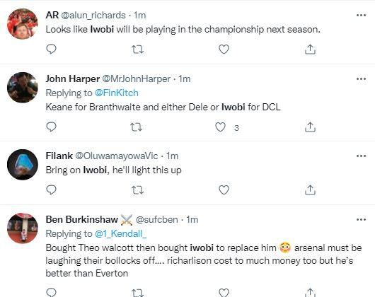 Iwobi could not be blamed as Everton lost 5-0 to Tottenham Hotspur