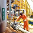 Worker at a gas plant in Nigeria (File photo)