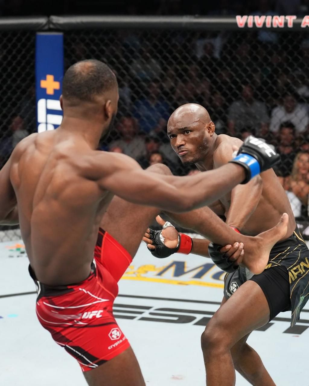 Kamaru Usman was knocked out by Leon Edwards