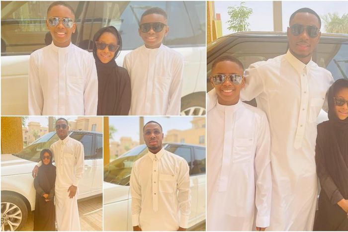 Odion Ighalo celebrates Eid al-Fitr holiday with kids in Saudi Arabia [Photos]