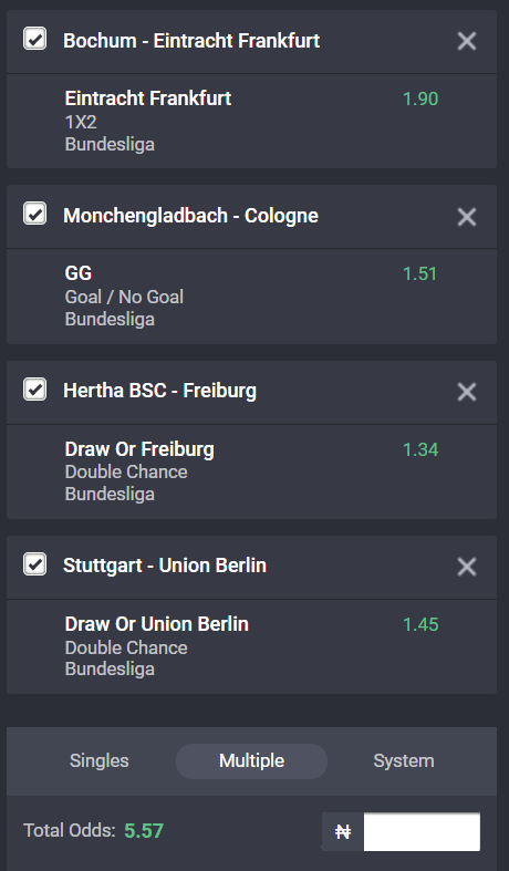 Bundesliga odds