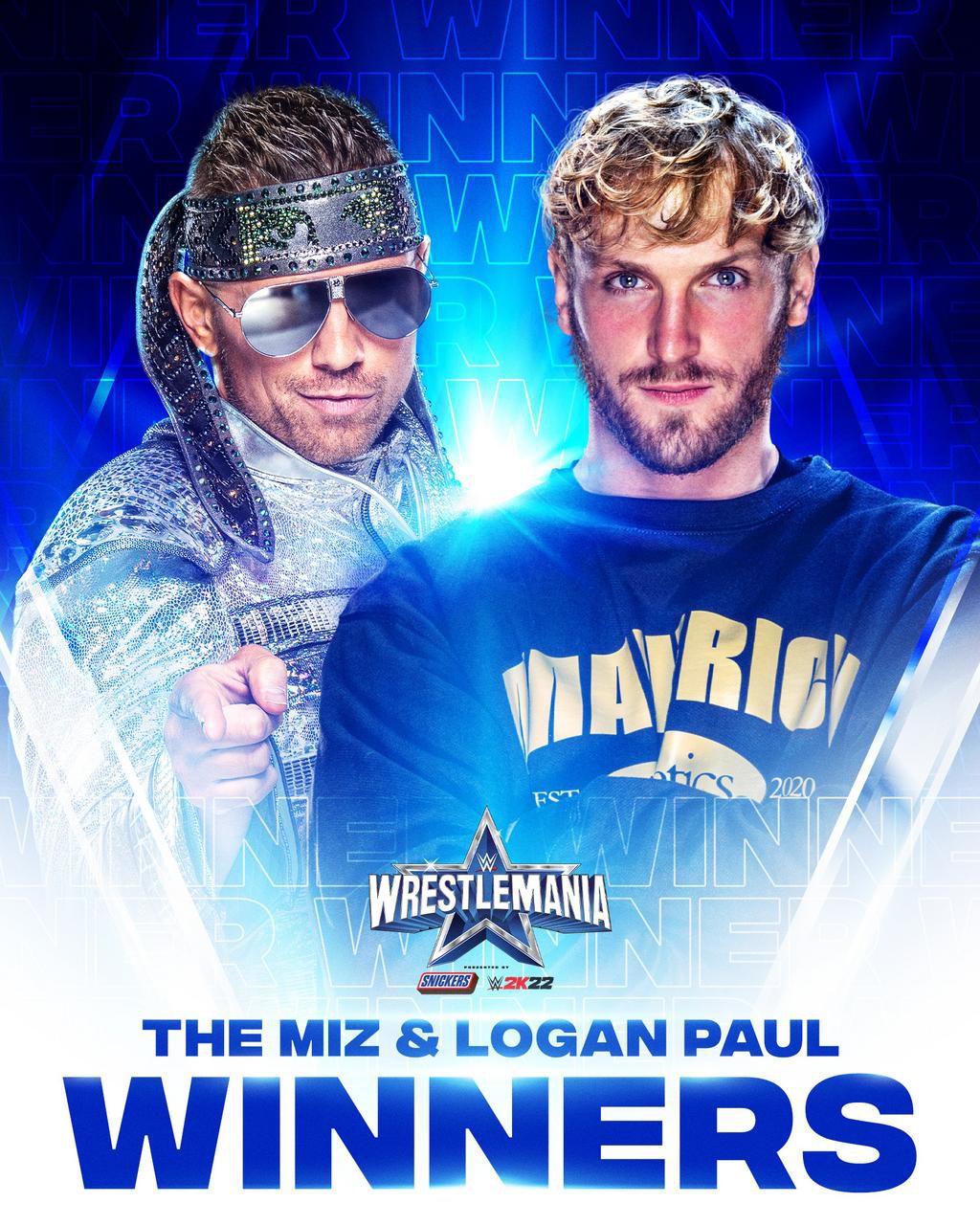 The Miz & Logan Paul winners