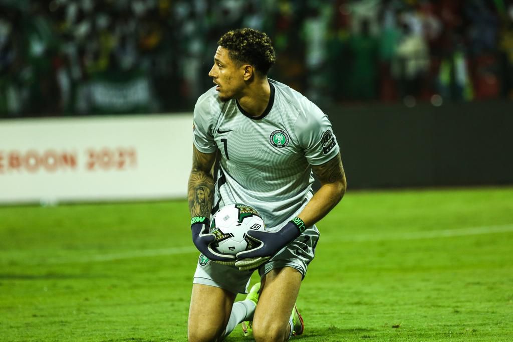 Nigeria's goalkeeper, Maduka Okoye was unconvincing in the 3-1 win