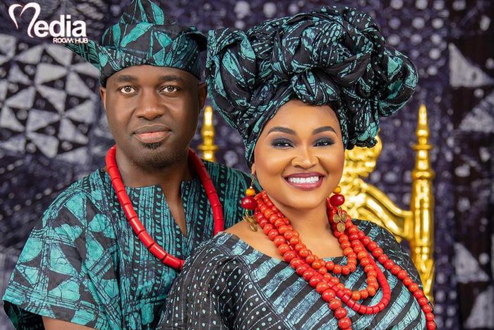 Nollywood actress Mercy Aigbe and her husband Adeoti Kazim [MediaRoomHub]
