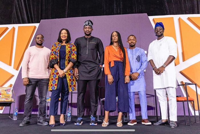 L-RCoFounder & Tech Lead CDIAL, Ayoola Fakoya, Co-Founder Lead Partnerships and Policy, Shona Olalere: Founder CDIAL, YinkaIyinolakan: Experimental Artist, Yadichinna Ukoha-Kalu; Co-Founder & COO, CDIAL, Soji Akinlabi Manager, Brand Events and Sponsors...