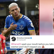 Everton forward Richarlison hits back at Jamie Carragher on Twitter following comeback win over Crystal Palace in the rpremier league on Thursday night