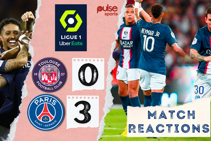 Social media reactions to PSG's 3-0 win over Toulouse in Ligue 1