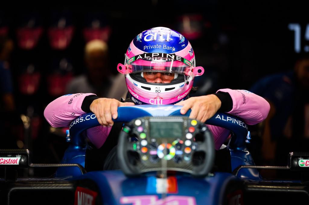 Alpine driver Fernando Alonso at the 2022 Hungarian Grand Prix