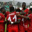 Malawi celebrate the first goal of Gabadinho Mhango (No 11) in an Africa Cup of Nations Group B match against Zimbabwe in the Cameroon city of Bafoussam on Friday.