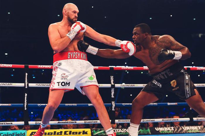 Tyson Fury stooped Dillian Whyte in round 6