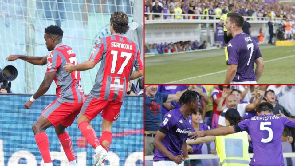 Nigeria's David Okereke scored on his Serie A debut for Cremonese as Fiorentina wins 3-2