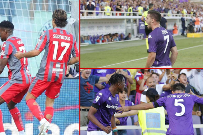 Nigeria's David Okereke scored on his Serie A debut for Cremonese as Fiorentina wins 3-2