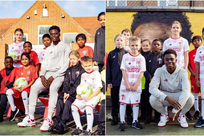 Bukayo Saka went back to his primary school to explain his road to success