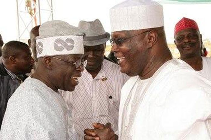 All Progressives Congress (APC) Leader, Bola Tinubu (L) and Former Vice-President of Nigeria, Atiku Abubakar (R).