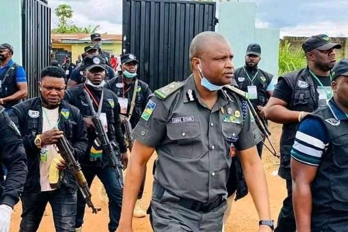 Abba Kyari and his men (Premium Times)