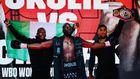Israel Adesanya and Anthony Joshua came out to support Okolie